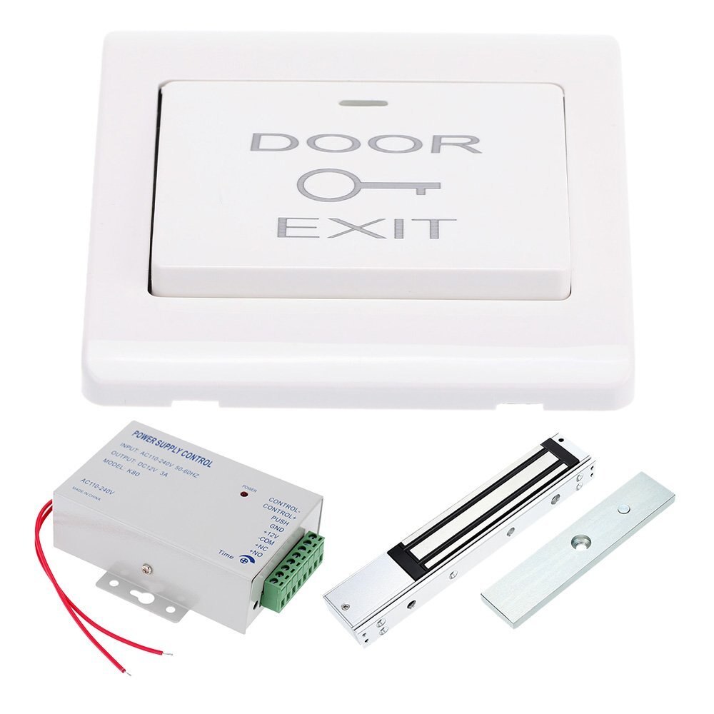 Access Control Electric Magnetic Door Lock 180KG 350lbs 12V Electric Lock Holding Force: B2