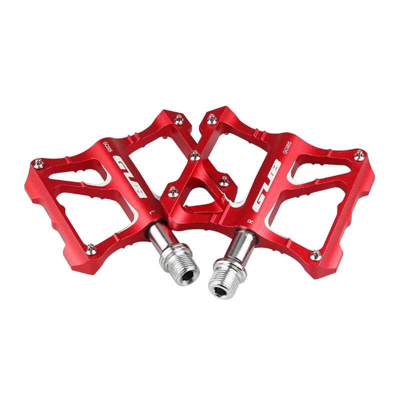 GUB GC005 pedał rowerowy aluminiowe płaskie platformy pedały oś chromowana MTB szosowe pedały BMX łożyska rowerowe ultraleros pedały