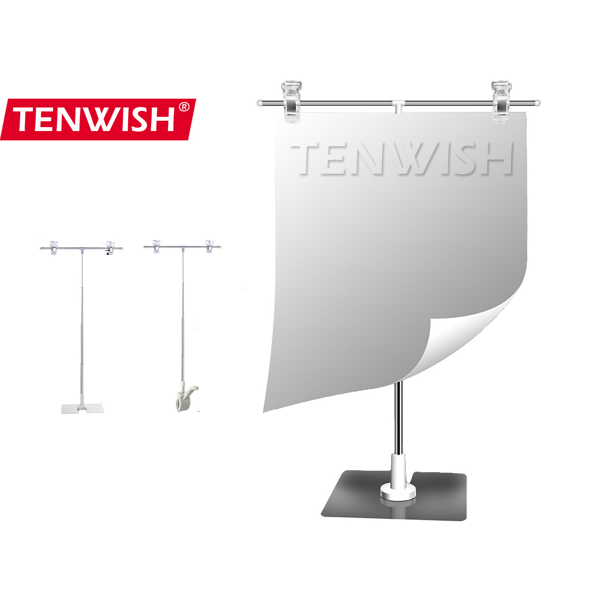 TENWISH Tabletop Backdrop Stand Backgound Support for Photographic Studio Video Scene Poster Holder Billboard Display Rack