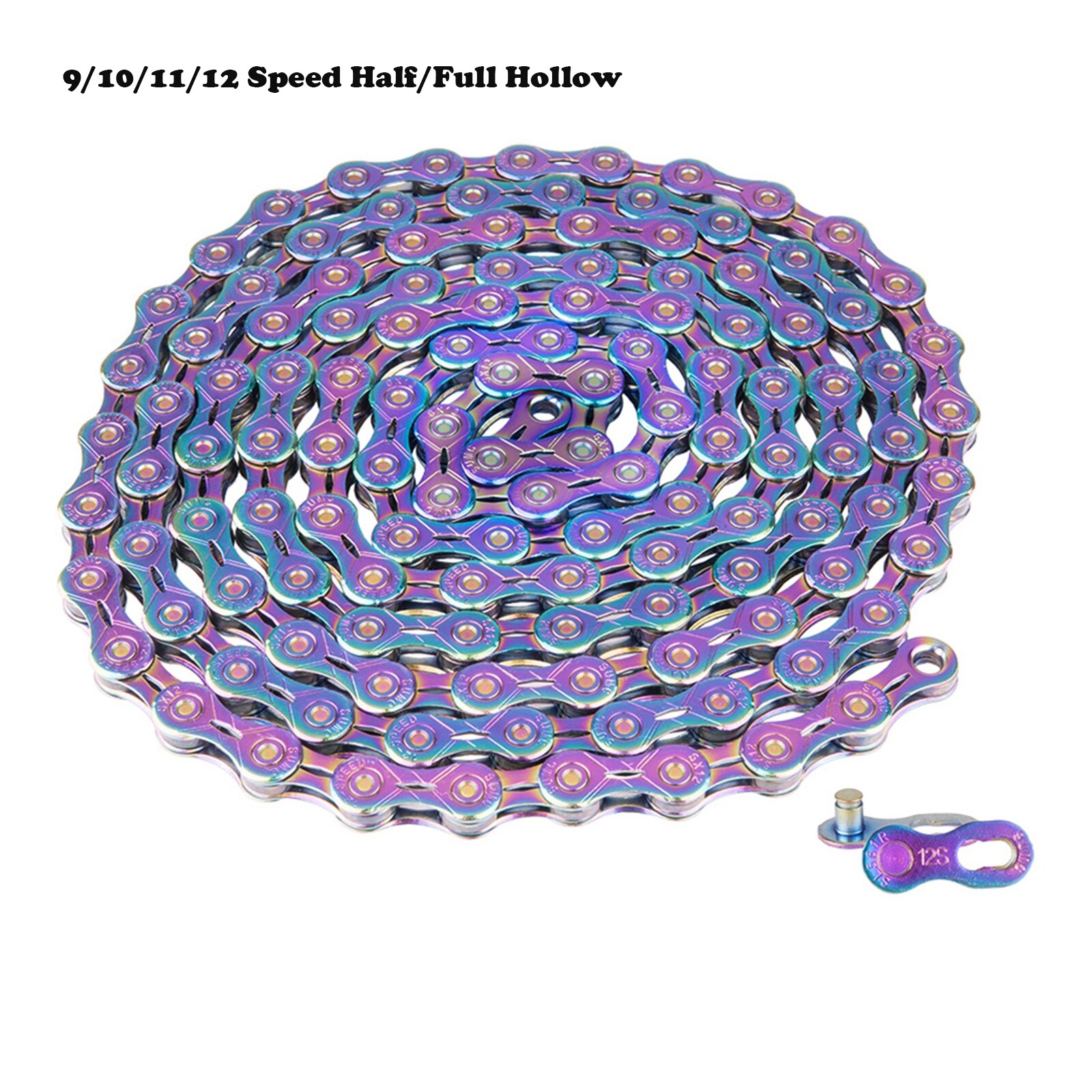 Bike Chain Universal Folding Bicycle 1/2''x11/128'' Chains Fits Shimano