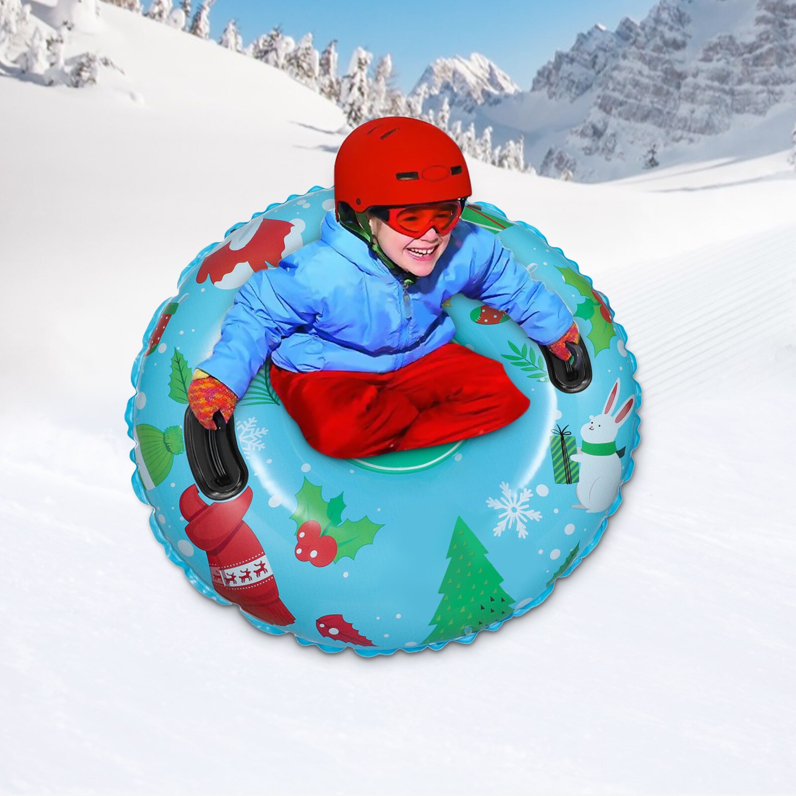 Skiing Snow Tube Sleigh Tubing Winter Heavy Snow Tube Provides Inflatable Sleds For Children Adults Ski Skiing Thickened Floated