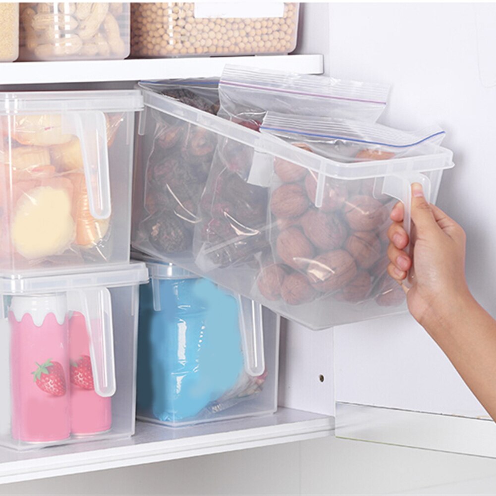 Portable Refrigerator Fridge Sealed Food Fruits Storage Box Organizer Container Storage Box Food Container Plastic Fresh