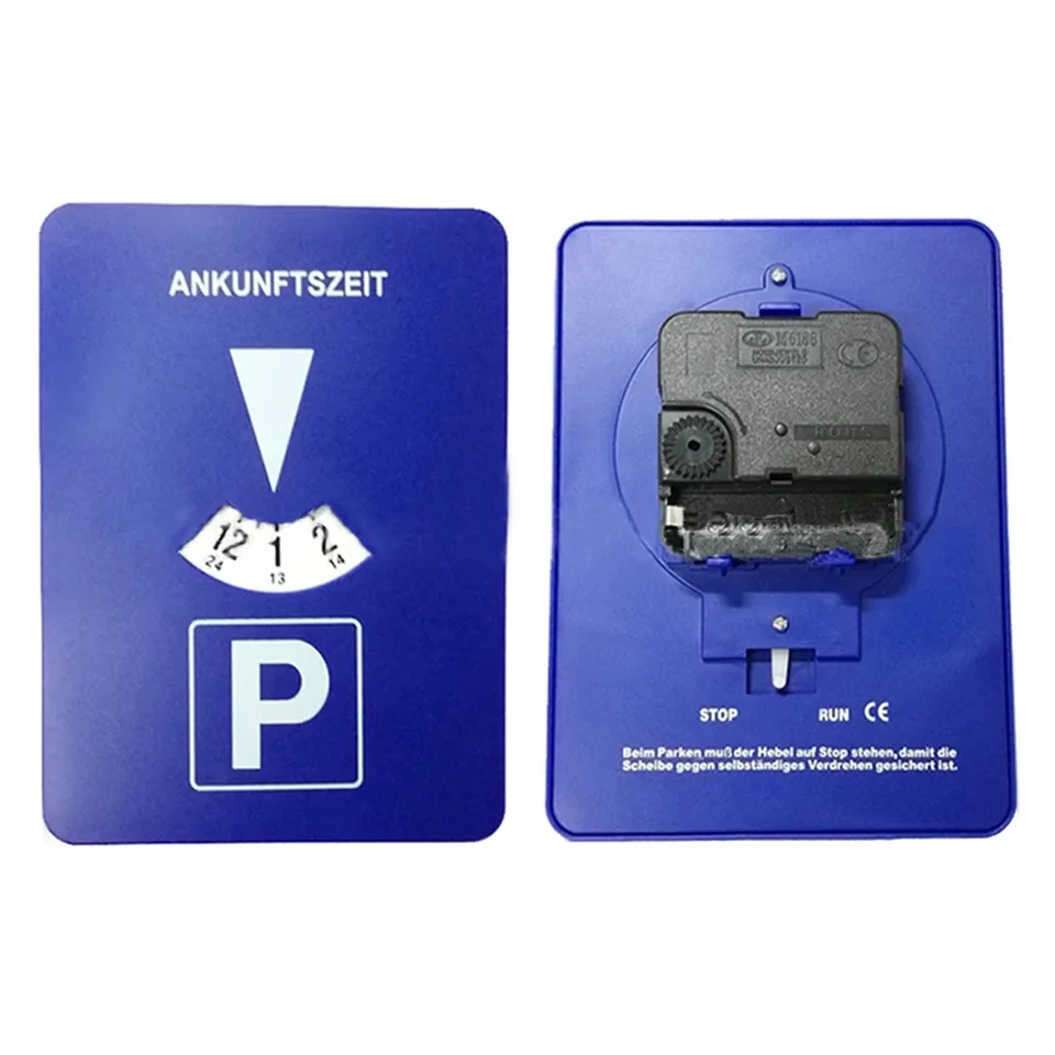 Blaue digitale Parktimer-Scheibe, tragbare Kunststoff-Autoparkuhr, , Zeitanzeige, Werkzeug für einfache Parkmanagement