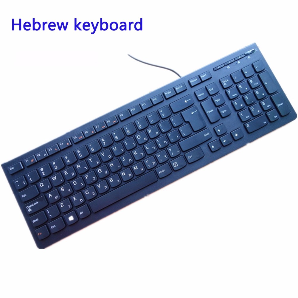 USB hebrew keyboard for Ultra-thin USB Multimedia Gaming Keybaords for Laptop and PC