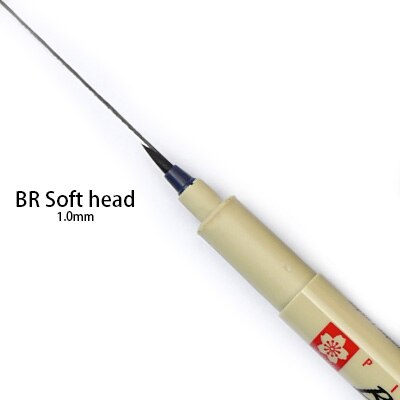 SAKURA Pigma Micron Pen drawing needle pen 003 005 1.0 01 02 03 04 05 08 Brush fine point Markers pen 10pcs sketch painting Art: BR