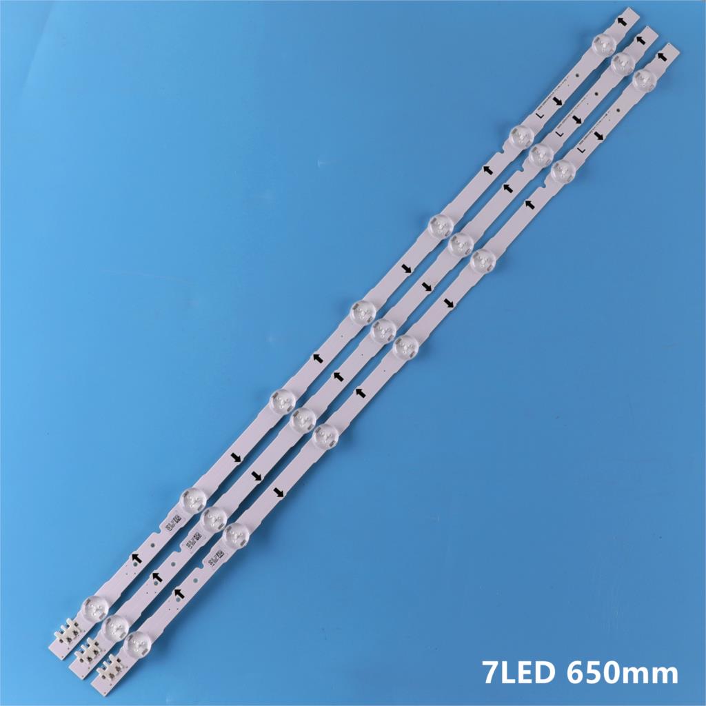 Kit)3pcs 7LEDs 650mm LED backlight strip for samsung 32Inch TV 2014SVS32HD D4GE-320DC0-R3 BN96-35208A 30448A 30446A 30445A