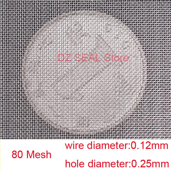 304 rustfritt stål netting matfilter metall nettfiltrering trådplate silfilter hjemmekjøkkensiler 300mm x 1000mm: 80 masker