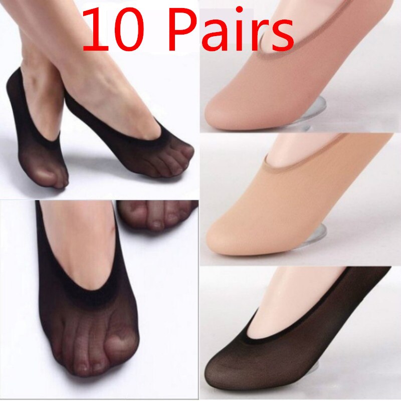 10 Pairs/Lot Women Sock Slippers Invisible Socks Women Footsies Shoe No Show Socks for Women Girls Summer Socks