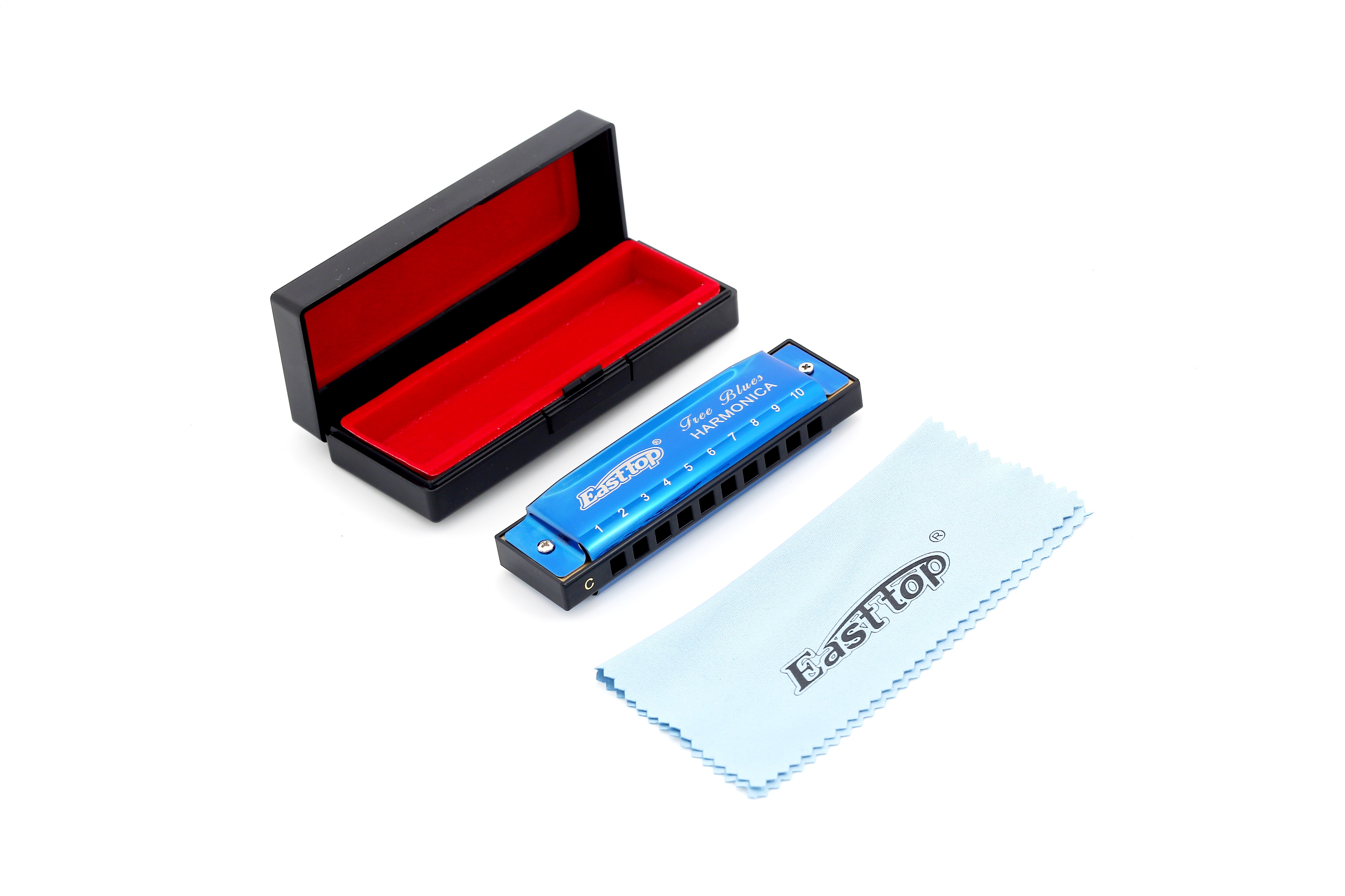 East top – Harmonica 10 trous 20 tons Diatonic blue, orgue buccale pour enfants, joueur, débutant, d'anniversaire