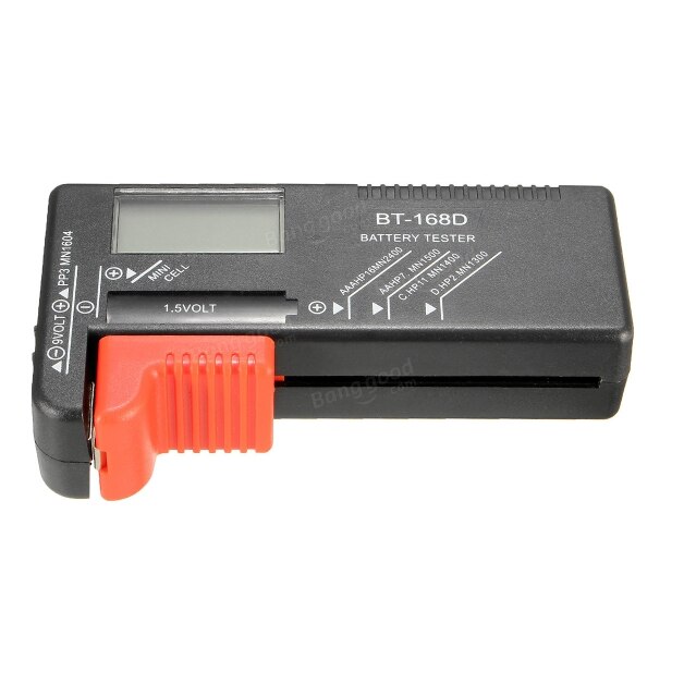 Testeur numérique de capacité de batterie, outil de Diagnostic de batterie, affichage LCD, vérification de tension, AA/AAA/C/D/9V/1.5V, Test de cellule de bouton