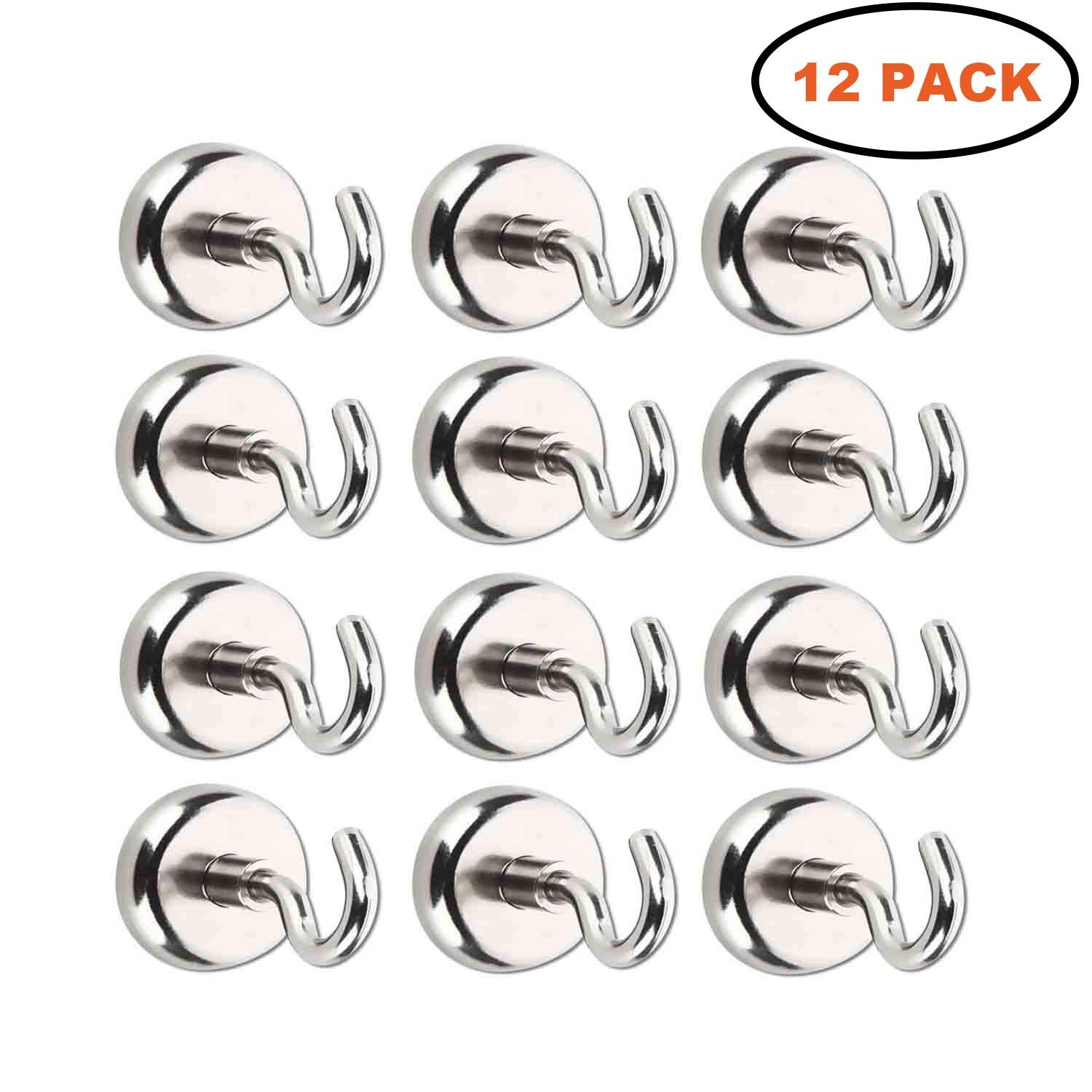 10 Stuks Sterke Magnetische Haken Zware Muur Haken Hanger Sleutel Jas Cup Opknoping Hanger Voor Thuis Keuken Opslag Organisatie