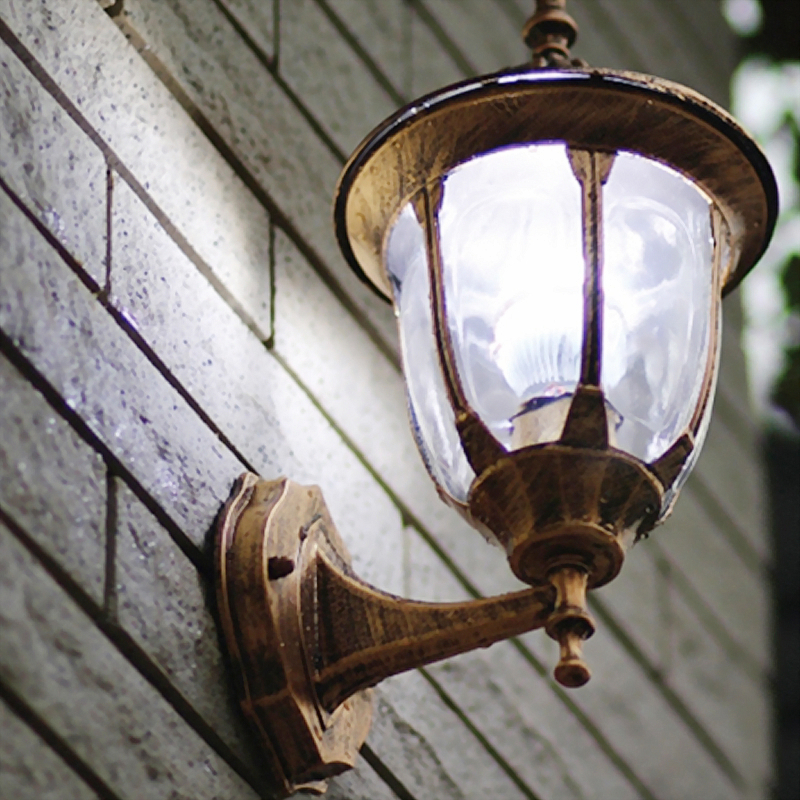 Outdoor wandlamp, licht gewicht, waterdicht (IP65) Europese muur, LED Veranda Verlichting, patio/balkon/Landschap verlichting/tuinverlichting