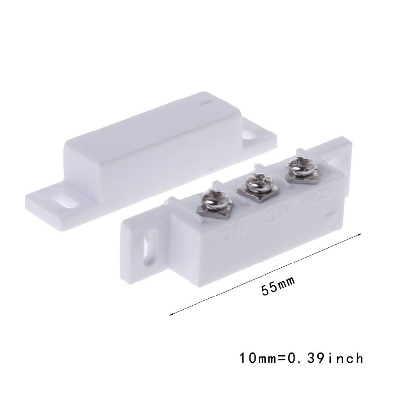 Magnetische Contact Schakelaar Wired Deur Raam Sensor Detector Normaal Gesloten Normaal Open Nc/Geen Voor Home Security Alarm Systeem