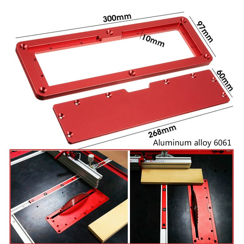 600mm/800mm Aluminium Profile Fence 75mm Height with T-tracks and Sliding Brackets Miter Gauge Fence Connector for Woodworking: Saw Flip Cover Plate