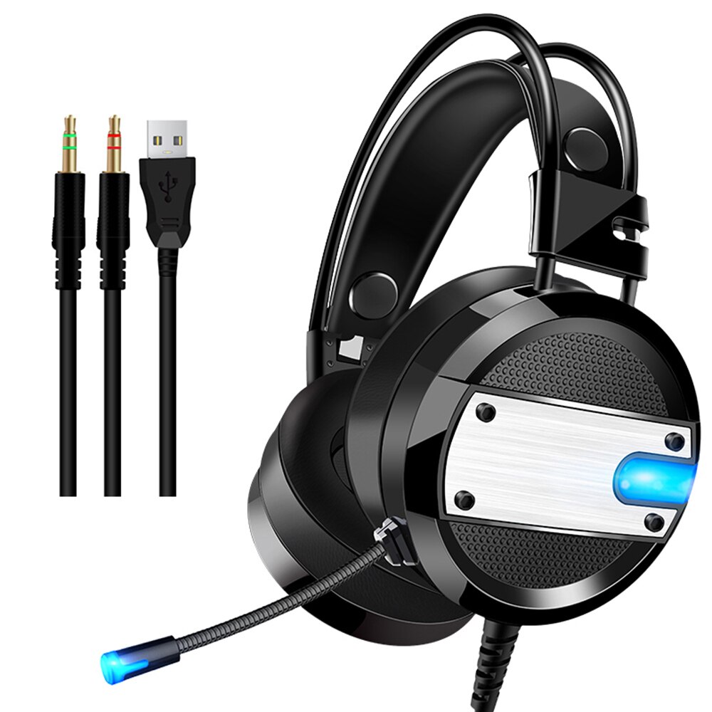 4D Stereo Stereo High-end LED Pro Gaming Headset for Nintendo Switch PS4 Xbox One & PC HD Mic Gaming Headset Wired Headphones