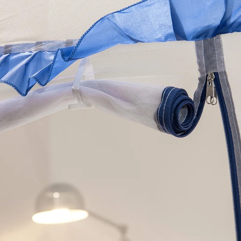 Myggnät för sovrumssängar hopfällbart tält med en knapptryckning hopfällbart för enkel dubbelsäng utomhus stor myggnät för cama