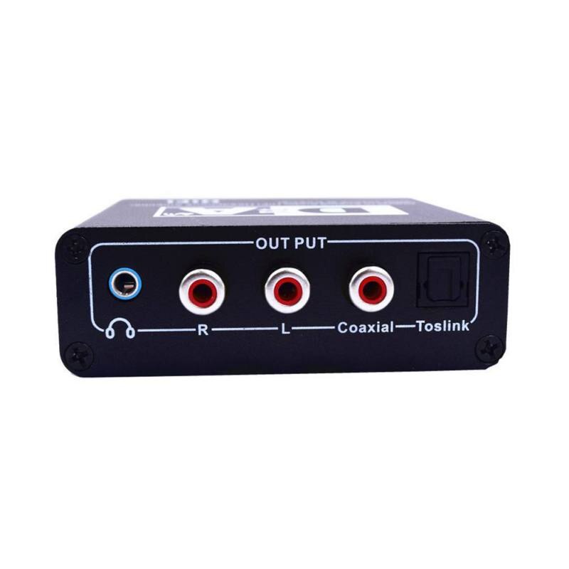 192 kHz DAC Converter Digitaal naar Analoog Converter Volumeregeling Digitale Optische Coax Toslink naar Analoog Stereo L/R RCA Adapter