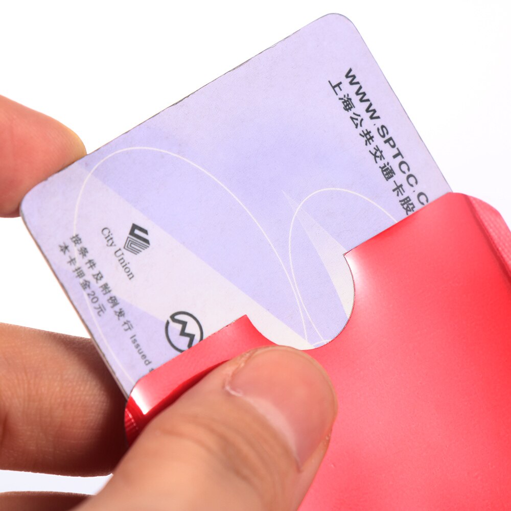 5PCS/Pack Credit Card Holder Protector Blocking Case Bank Card Protect Case Cover Aluminium Smart Safety Anti Theft RFID Wallet