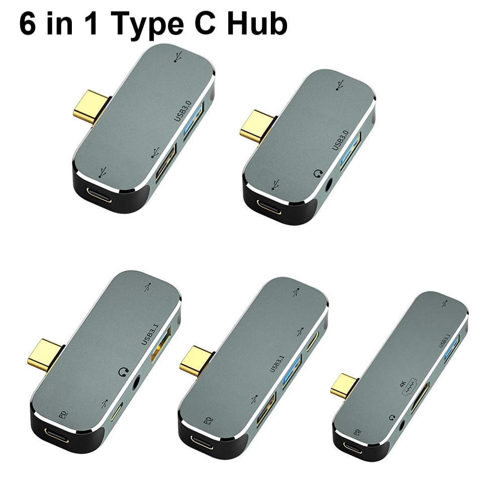 Type C Hub Docking Station 3.55Mm Jack PD100W Laptop Power USB3.0 USB3.1 Hdmi Hub Usb 3.0 Extender Computer Laptop splitter