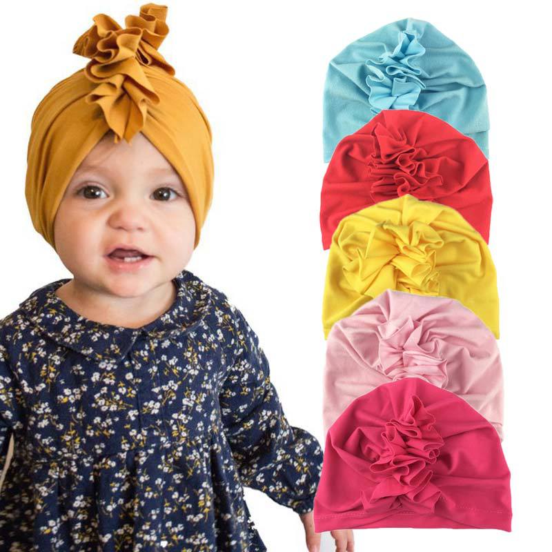 Nydelig baby jente pannebånd turban blomst nyfødt baby pannebånd elastisk låve smålåve hårbånd hårbånd baby hår tilbehør