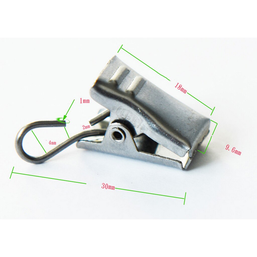 Pack 10 Heavy Duty Curtain Clips with Hook Spring Clamps Hanger Clip Carrier