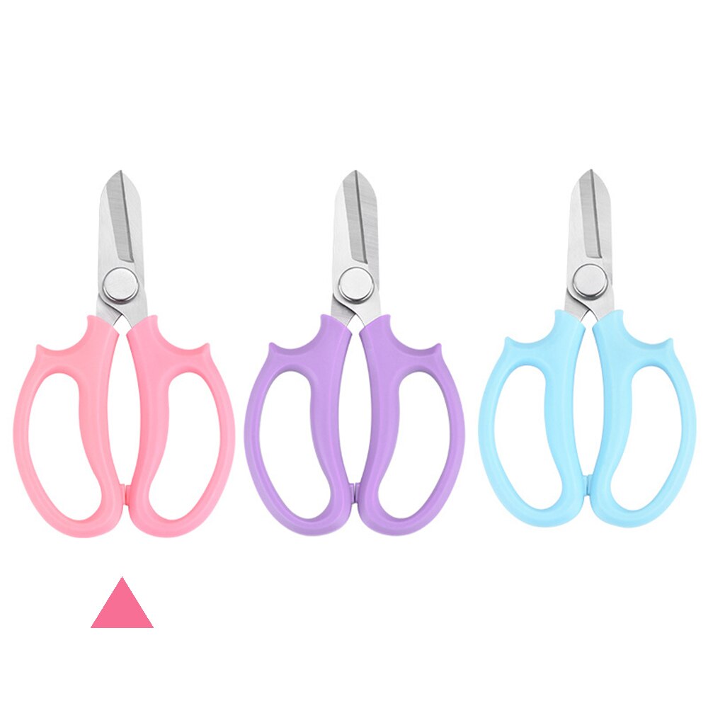Garden Scissors Floral Scissors Garden Pruning Shears Flower Leaf Scissors Hand Pruner Flower Arrangement Tools: Pink