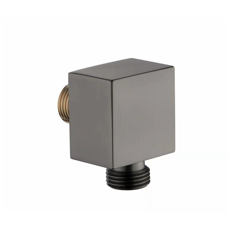Matte Black or brushed gold or gray All Copper Bathroom Faucet shower connector Wall Mounted Tap Spout SP02: brushed gray