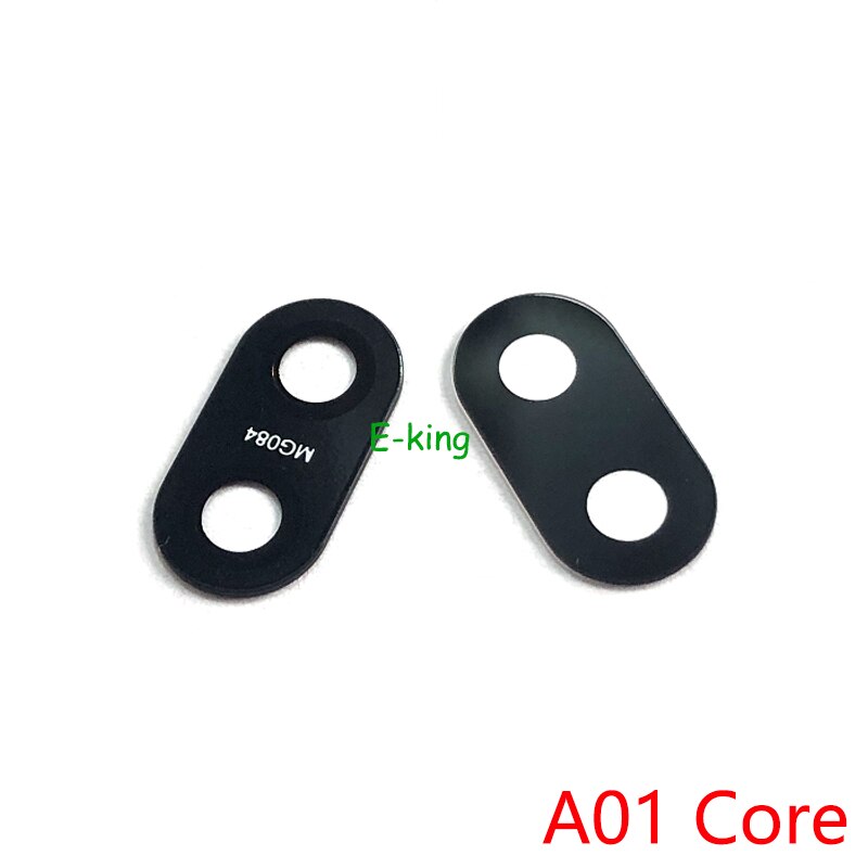 Copriobiettivo in vetro per fotocamera posteriore 2 pezzi per Samsung Galaxy A01 Core A013 A02S A025 A03S A035 con adesivo adesivo
