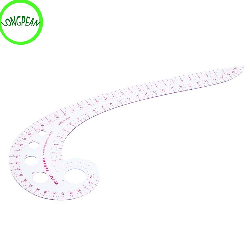 Transparent Comma Shaped Designers Curve Ruler for Dressmaking Tailor Support Tools Easy Sewing Pattern Ruler Clothing Cutting