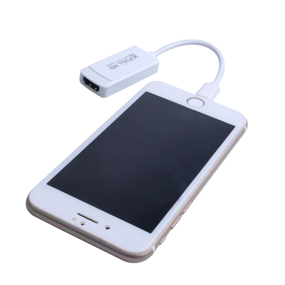 1080P Voor Lightning 2K HD HDMI Kabel Adapter Voor Apple interface 8Pin naar HDMI Digital AV Converter voor iPad iPhone iOS 12 11