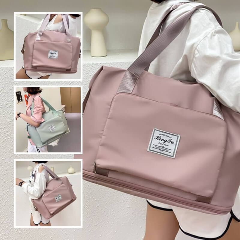 Erittäin suuri kapasiteetti kokoontaitettava laukku matkakassit kantaa kantaa matkatavaroiden säilytys käsilaukku vedenpitävä duffel setti naisille