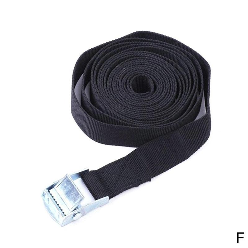 CAZS – sangle d&#39;arrimage de voiture 2M, sac de bagages à cliquet, ceinture d&#39;arrimage à boucle métallique, accessoires de voiture: F