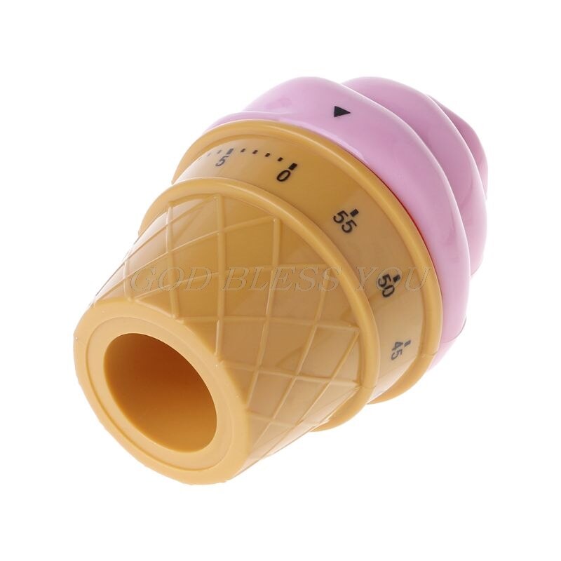 Ice Cream Mechanical Kitchen Timer Cooking Countdown Timer Clock Kitchen Gadgets Tool