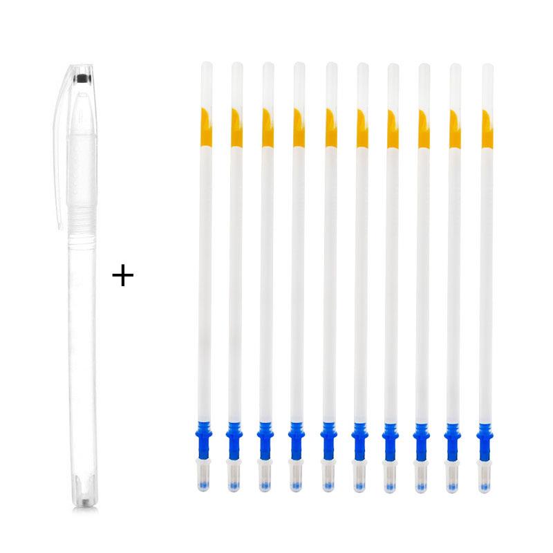 Kruissteek Wateroplosbare Pen Set Water Automatische Wissen Pen Marker Water Oplosbare Navulling Stof Markers Diy Naaien Accessoires: Licht Groen