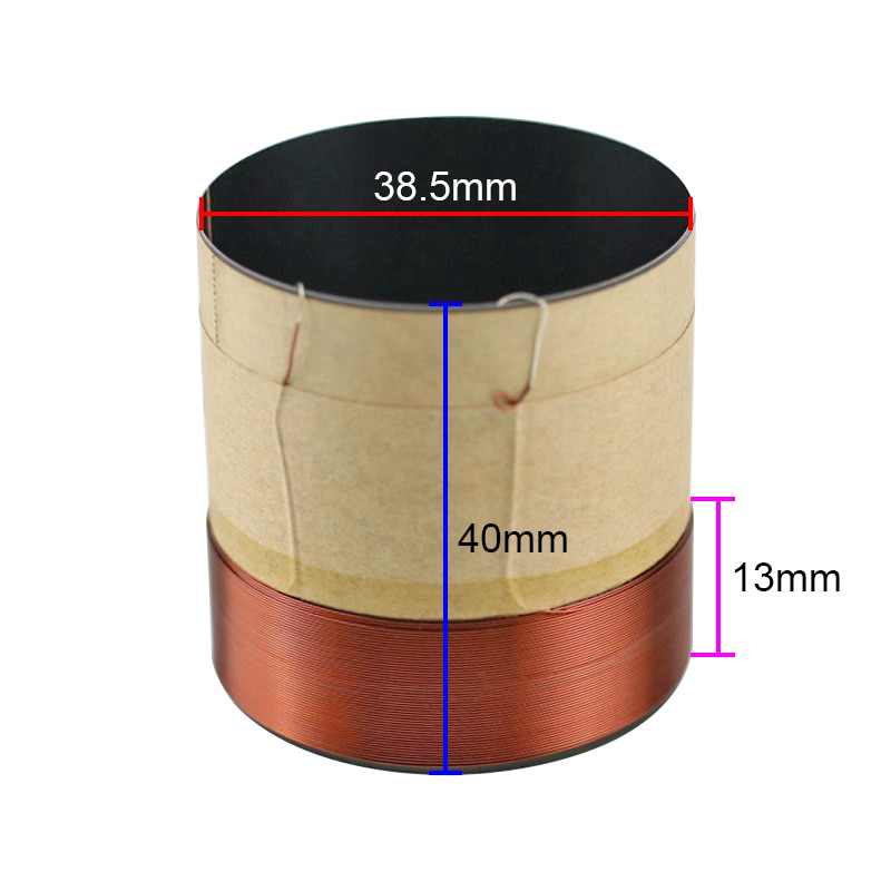 GHXAMP 38.5MM BASS Voice Coil 8OHM BASV Black Alum... – Grandado