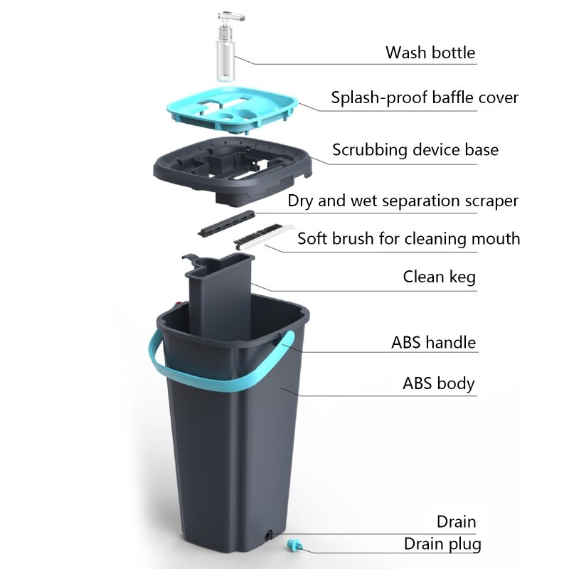 Household Hand Free Wet And Dry Mop