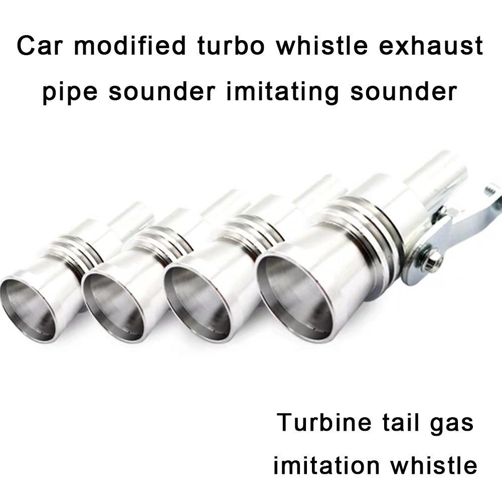 Universal Aluminum Turbo Sound Exhaust Muffler Pipe off Whistle Car Blow Off Whistle valve Simulator Tip Car tail whistler