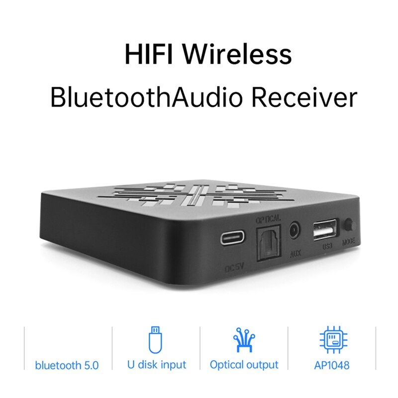 HiFi Wireless Bluetooth Digital Audio Receiver AUX 3.5MM Output Home Stereo Lossless Music Player