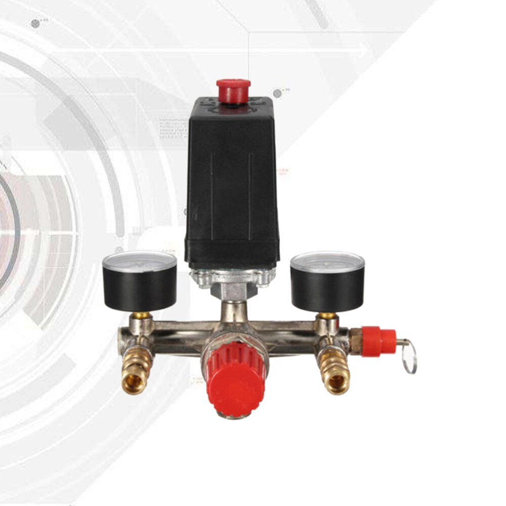 175psi Air Compressor Pump Pressure Switch Control with Gauges Regulator
