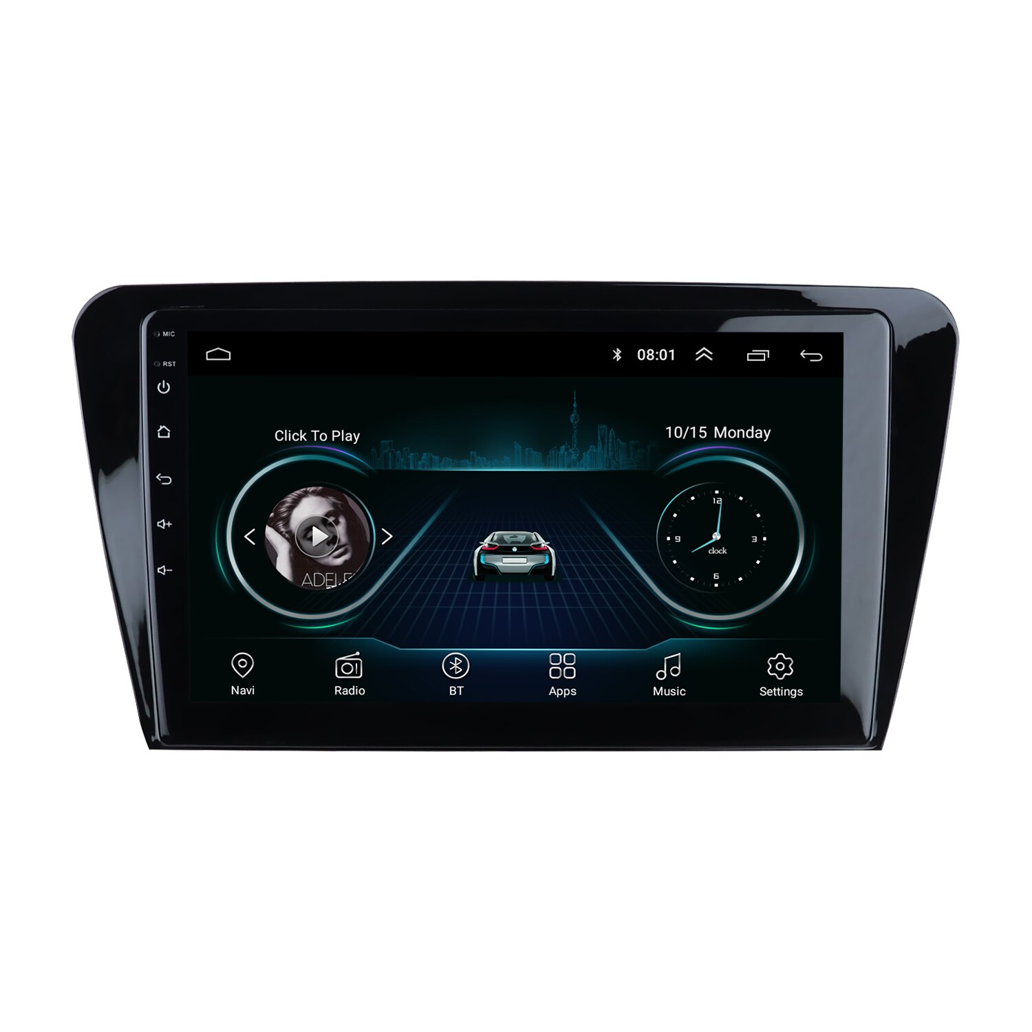 10,1 pulgadas coche Radio Fascia para SKODA OCTAVIA Panel de estéreo reproductor de DVD GPS instalar Panel kit de montaje de Panel Facia