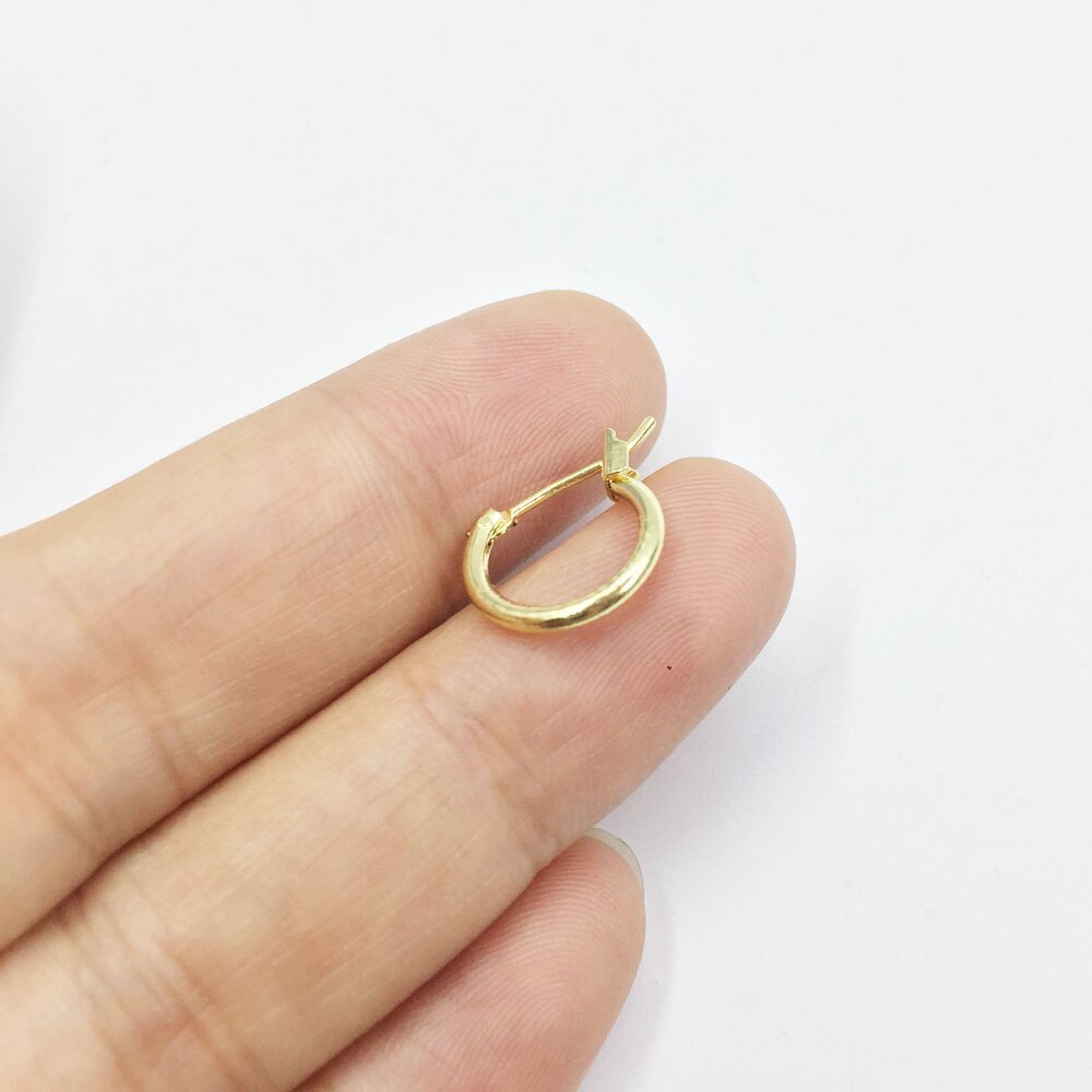 Eruifa 10 stücke 12mm außen innere Durcheinander Basis Band für Ohrring DIY Charme 2 farben