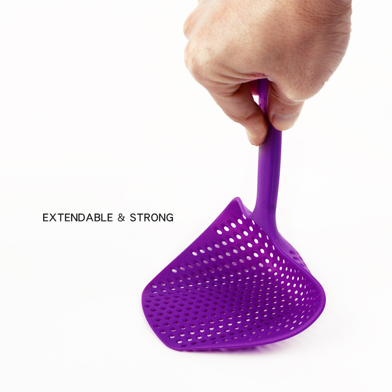 Palas de cocina creativas, colador de alimentos, cuchara de nailon, utensilios de drenaje, colador grande, filtro para sopa, accesorios de cocina para el hogar