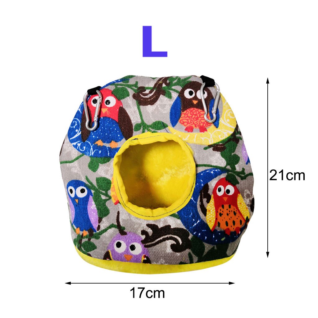 Nido de loros para mascotas, casa, hábitat, cueva, tienda colgante, periquito, hamaca para dormir en forma de refugio artículos para aves, cama colgante