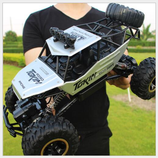 1:12 1:16 1:20 4WD RC Car Updated Version 2.4G Remote Control Model Buggy High speed Off-Road Trucks Toys for Boys Children: 37CM Alloy sliver