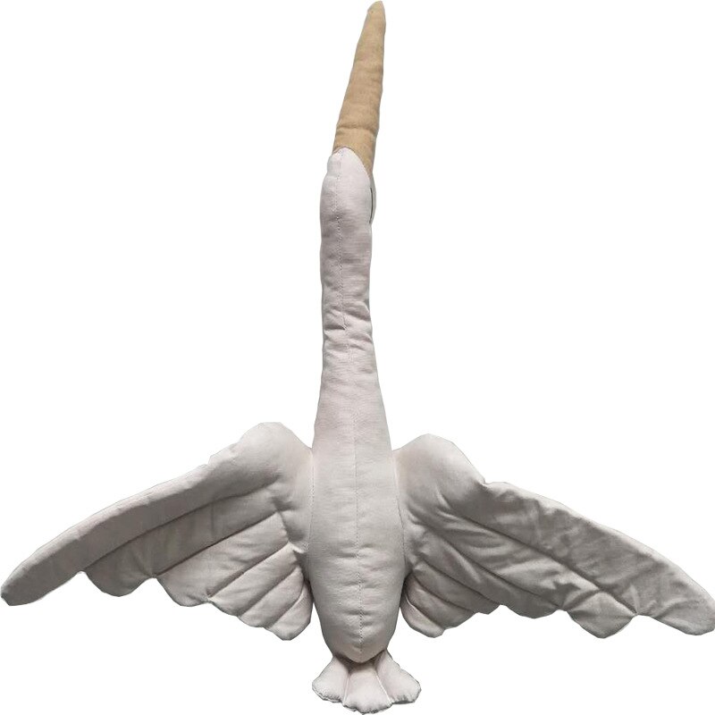 nordisch Stil Schwan Puppe Decke Hängen Dekor Gans Spielzeug Kind Baby Zimmer Stoff Kissen Zauberstab Dekor Handwerk Geburtstag Beruhigende puppe: Creme-coloured