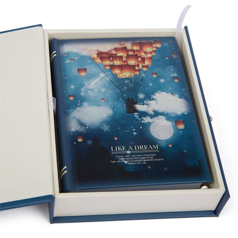 "Like a Dream" Diary with Lock Notebook Cute Functional Planner Lock Book Dairy Journal Stationery Box Package