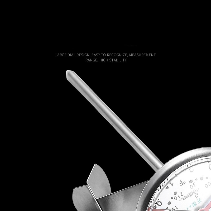Cafetière avec thermomètre, compteur de Bar, thermomètre à mousse de lait, thermomètre mécanique de température de l&#39;eau avec sonde