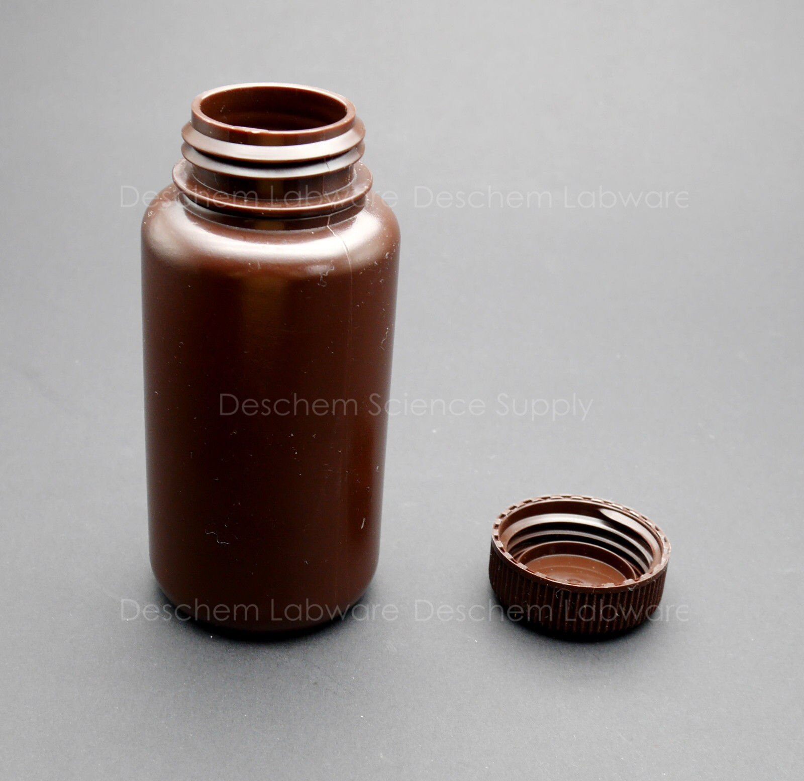 500mL Brown Plastic Bottle Wide Mouth Laboratory Armber HDPE Reagent Flask