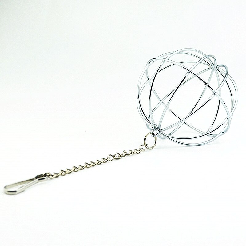 Conejo de juguete de acero inoxidable, suministros para mascotas, esfera redonda, dispensador de alimentación, bola colgante, accesorios para conejos: Default Title