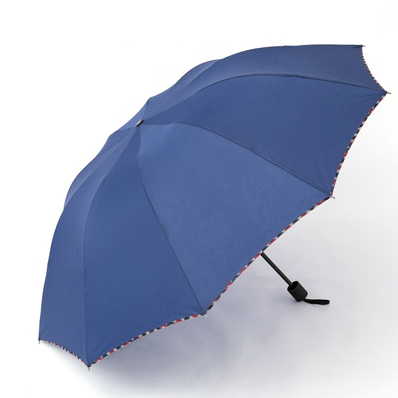 125CM Big Top Umbrella Men Rain Woman Windproof Large Umbrellas Male Women Sun 3 Folding Big Umbrella Outdoor Parapluie
